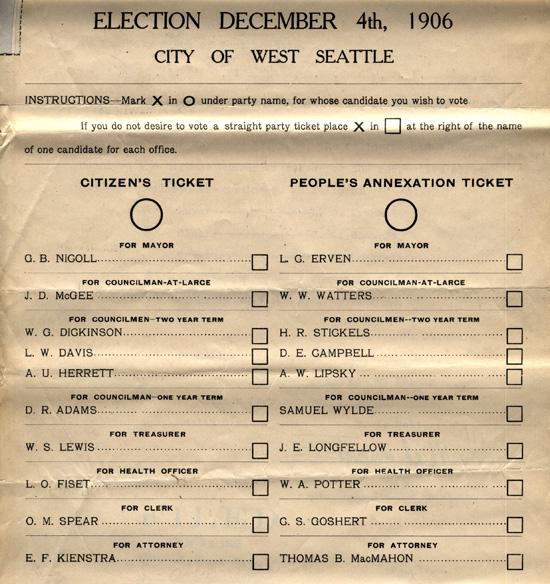 the presidential voting form is shown in this image