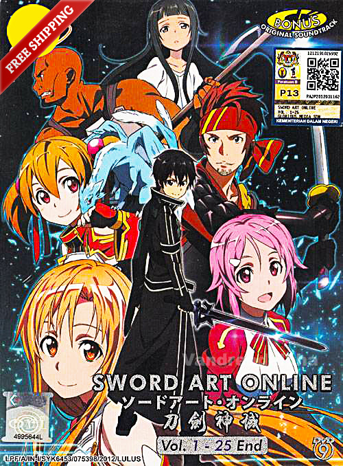 a poster for sword art online