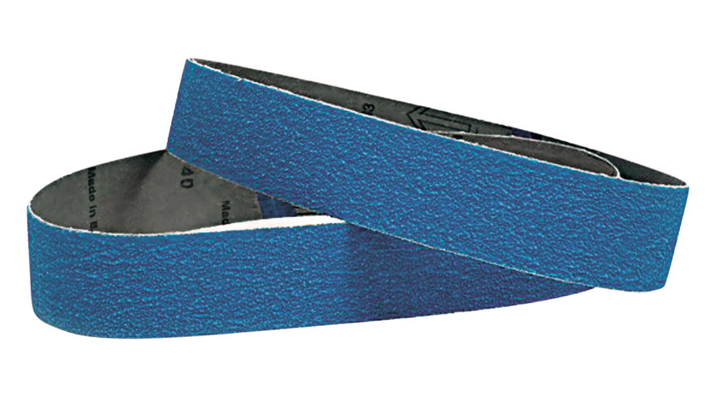 a pair of blue belt straps on a white background