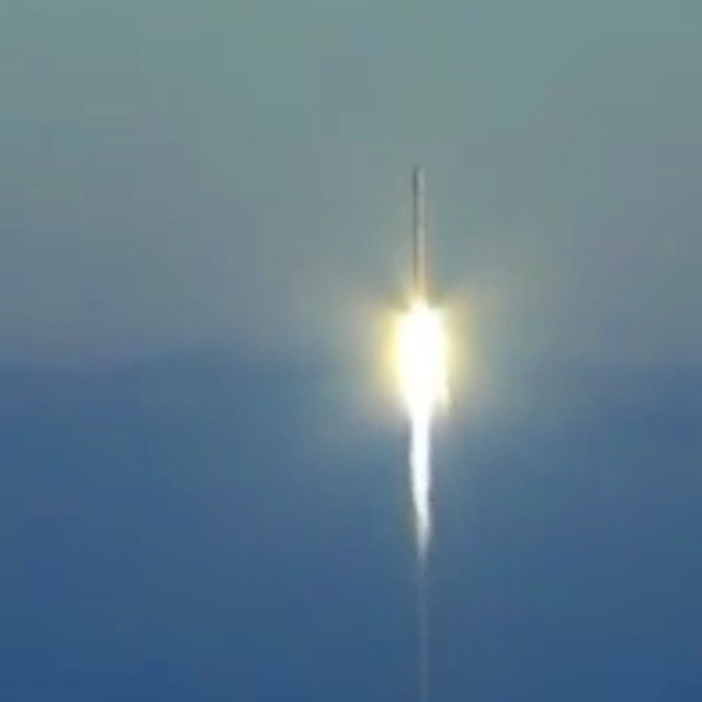 a rocket is flying through the sky and heading toward the sun