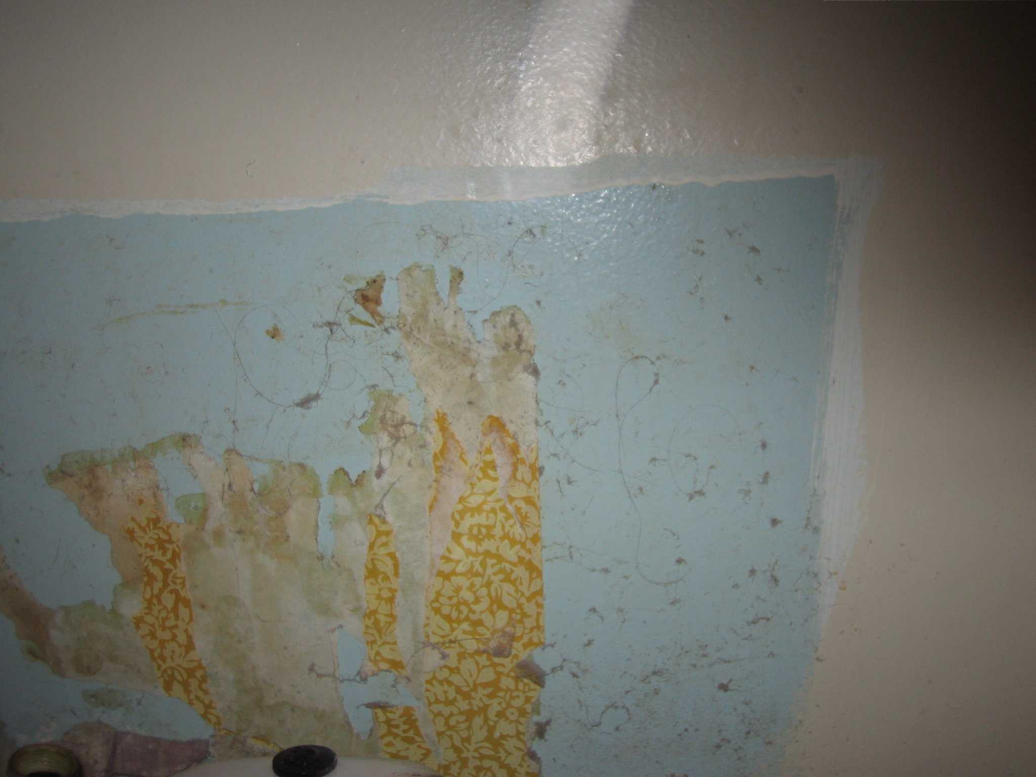 a wall with peeling paint and peeling peelings
