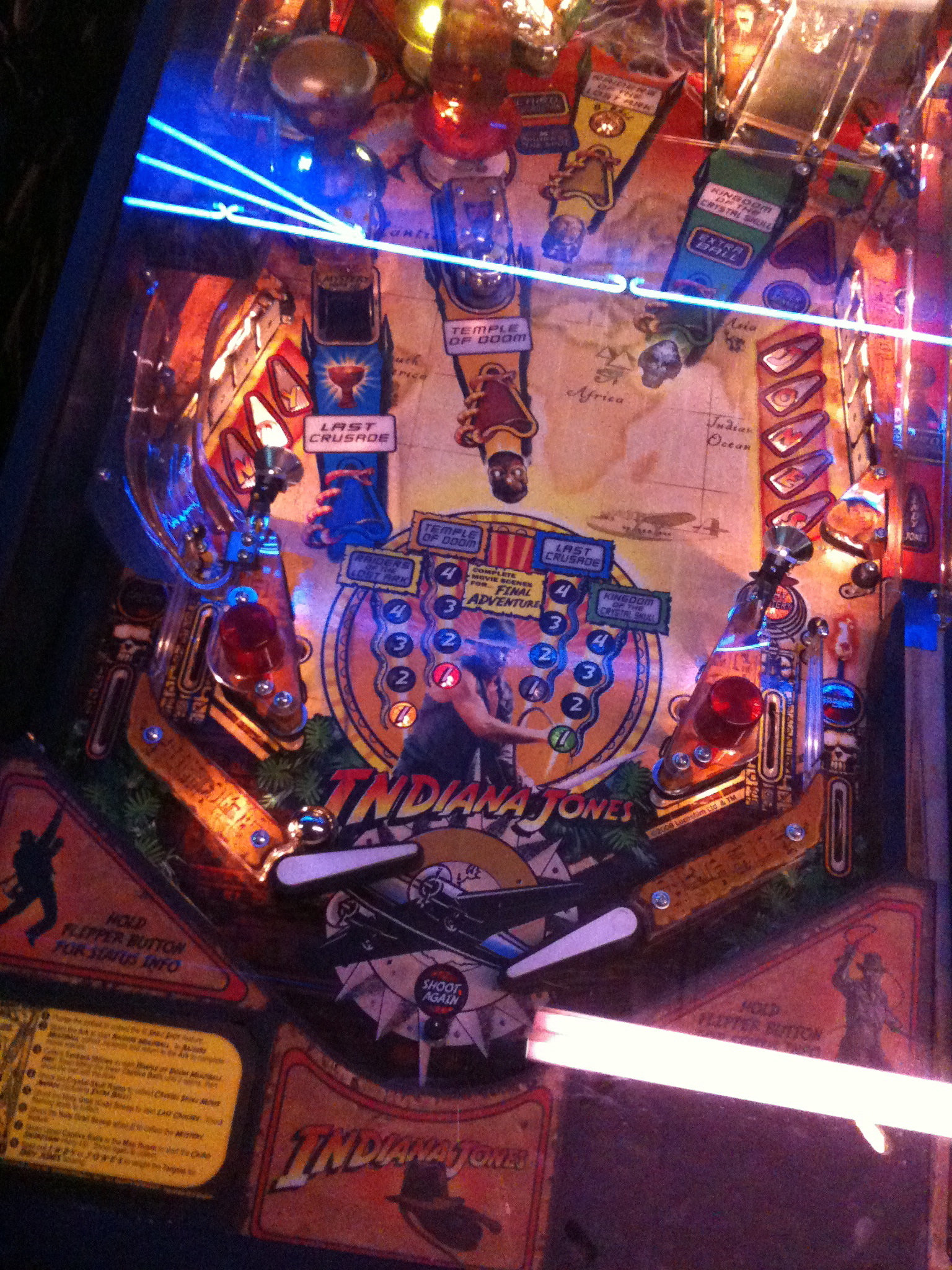 a pinball game with all kinds of items