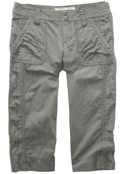 the men's pants have three sides and the legs are made out of a short grey