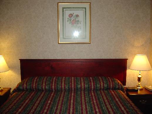 an image of a bedroom setting with a bed