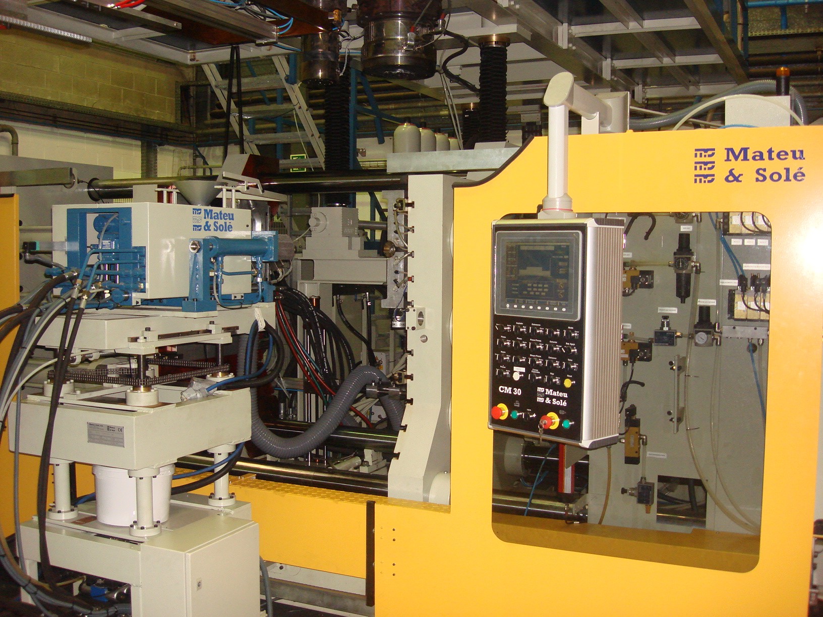 a machine shop with electronic tools and machines