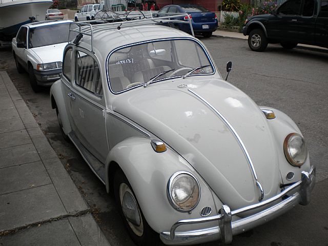 an old beetle that has had been restored