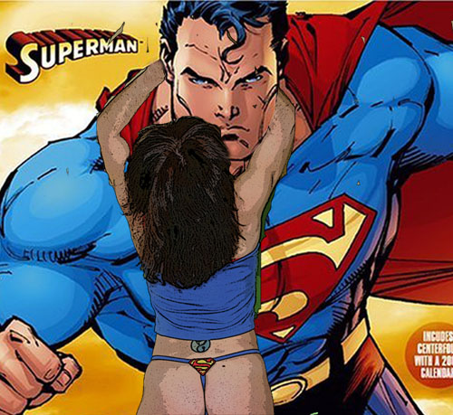 the superman comic cover for the issue of man magazine