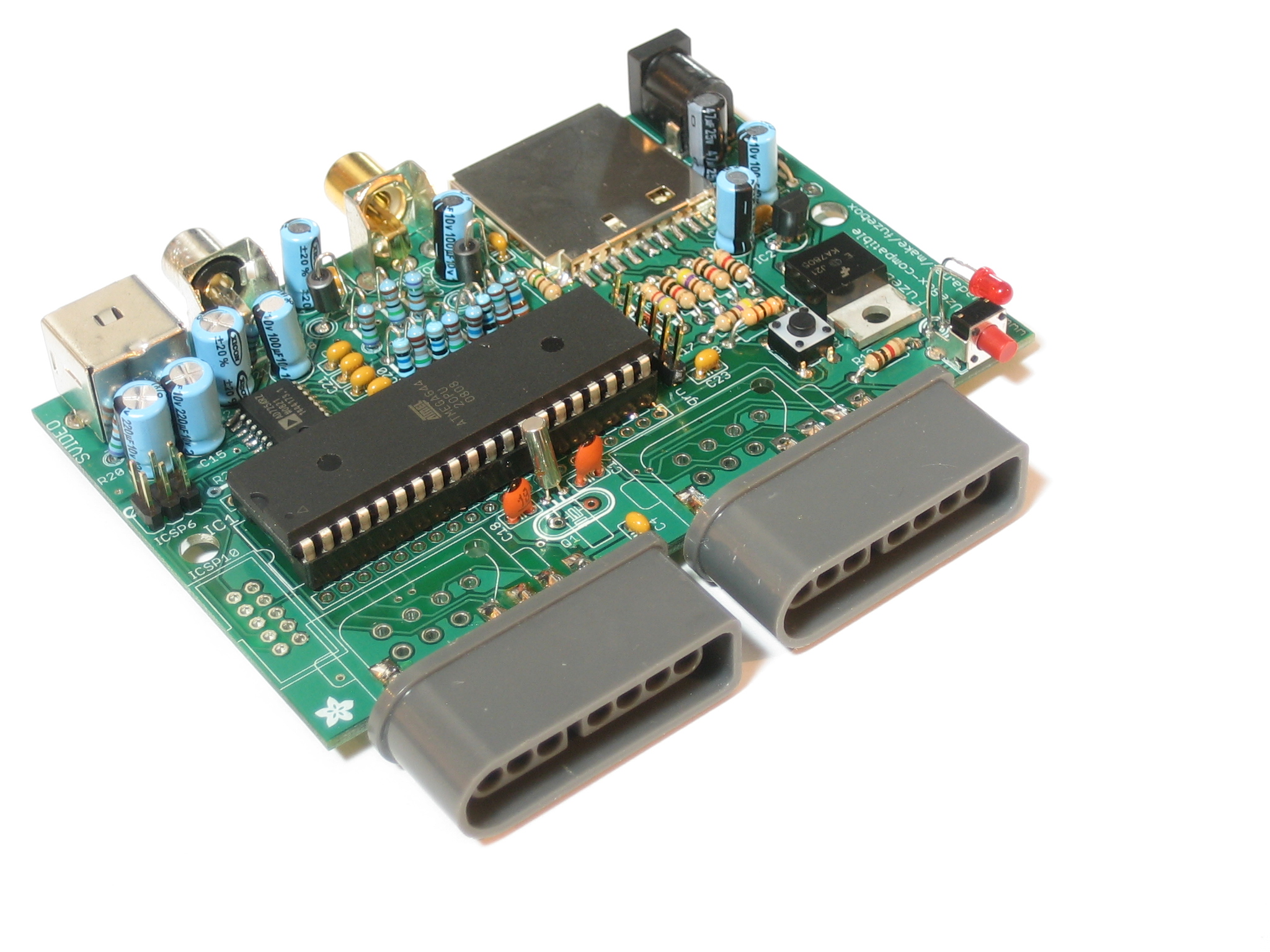 the components are displayed on this board