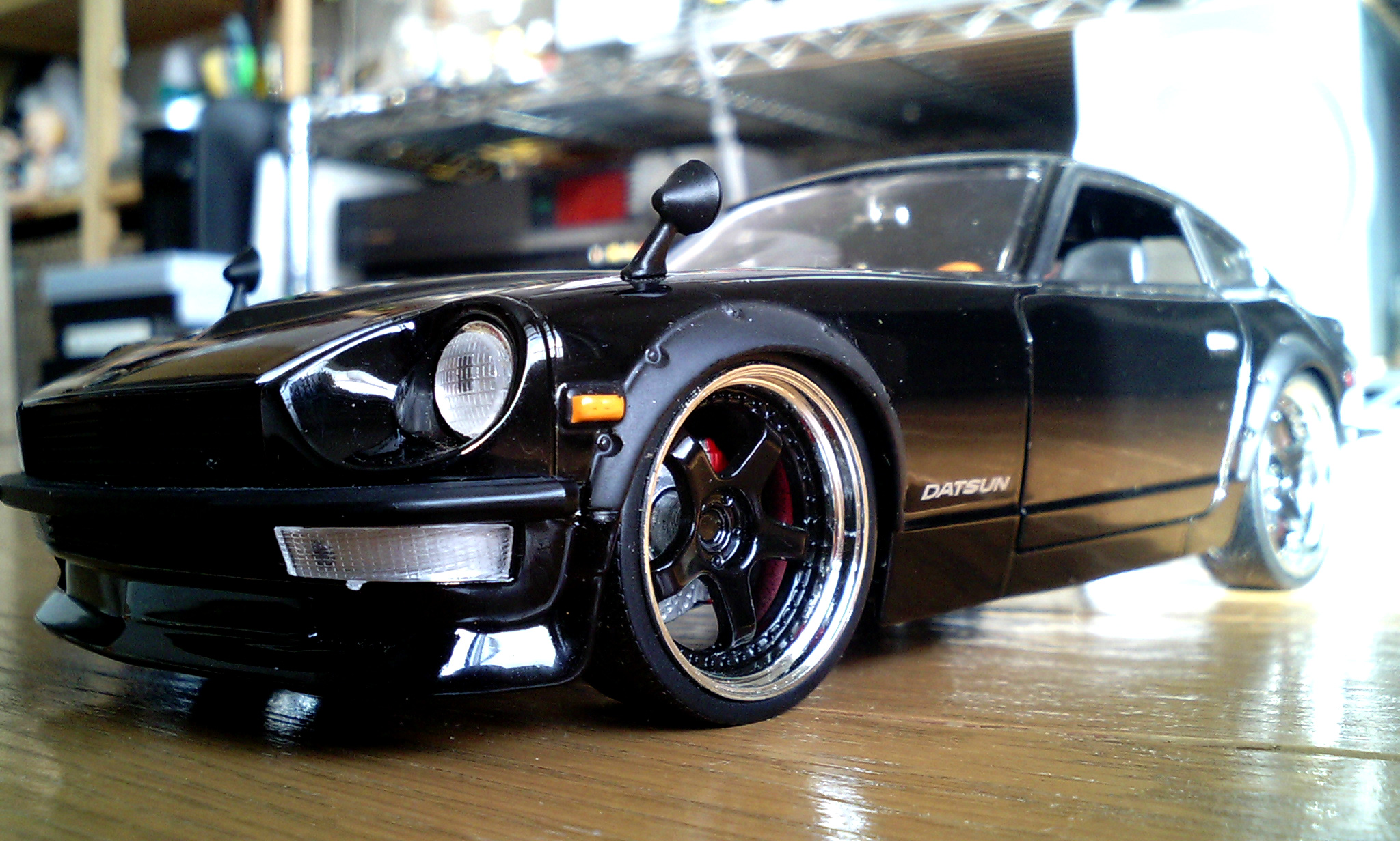 a toy model of a pontiac daytona car
