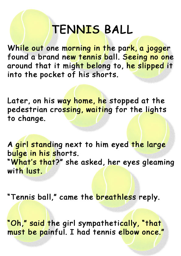 a poem is written to describe tennis balls