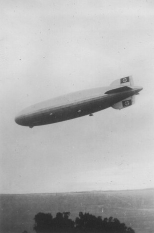an antique po of a flying big nose in the sky