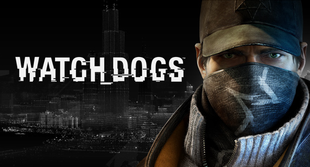 a character wearing a scarf and an animal wearing a scarf is shown with the words watch dogs