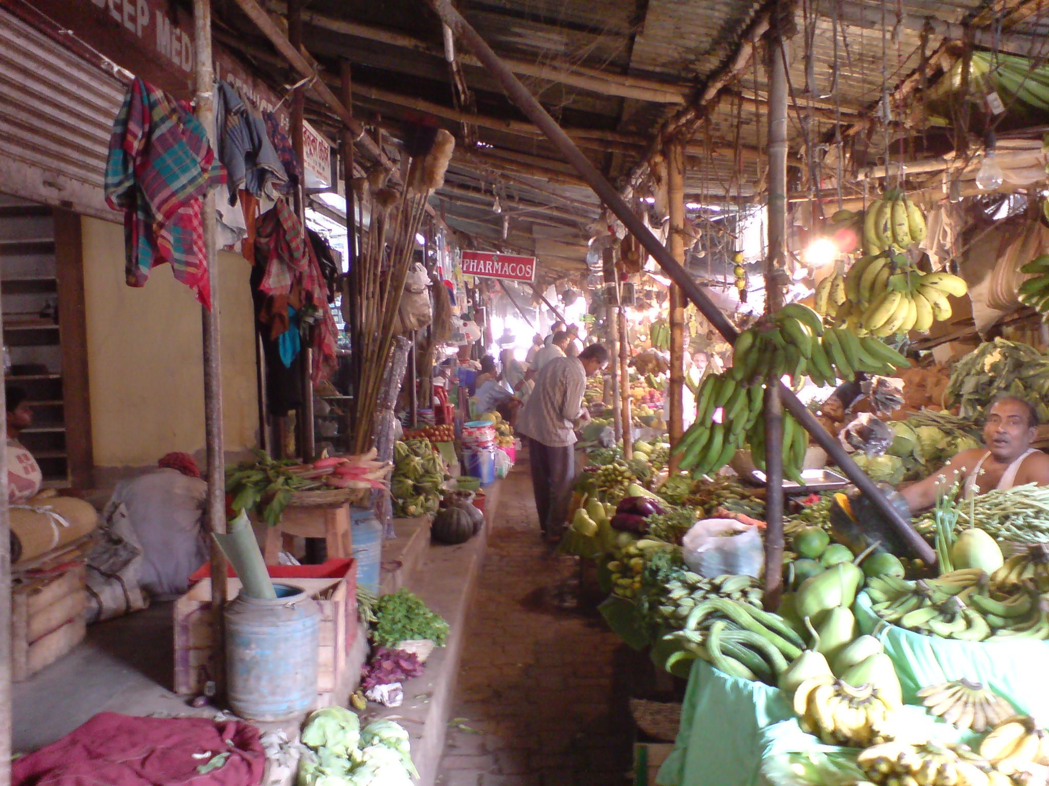 some produce is being sold at the market