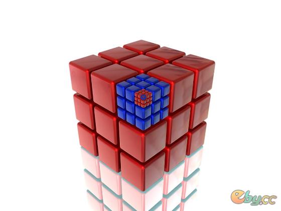 the cube that you made with a 3d image
