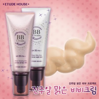 a white plastic tube of bb cream against a pink background