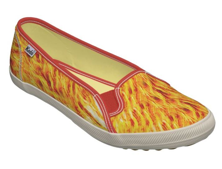 an image of yellow firebird shoes