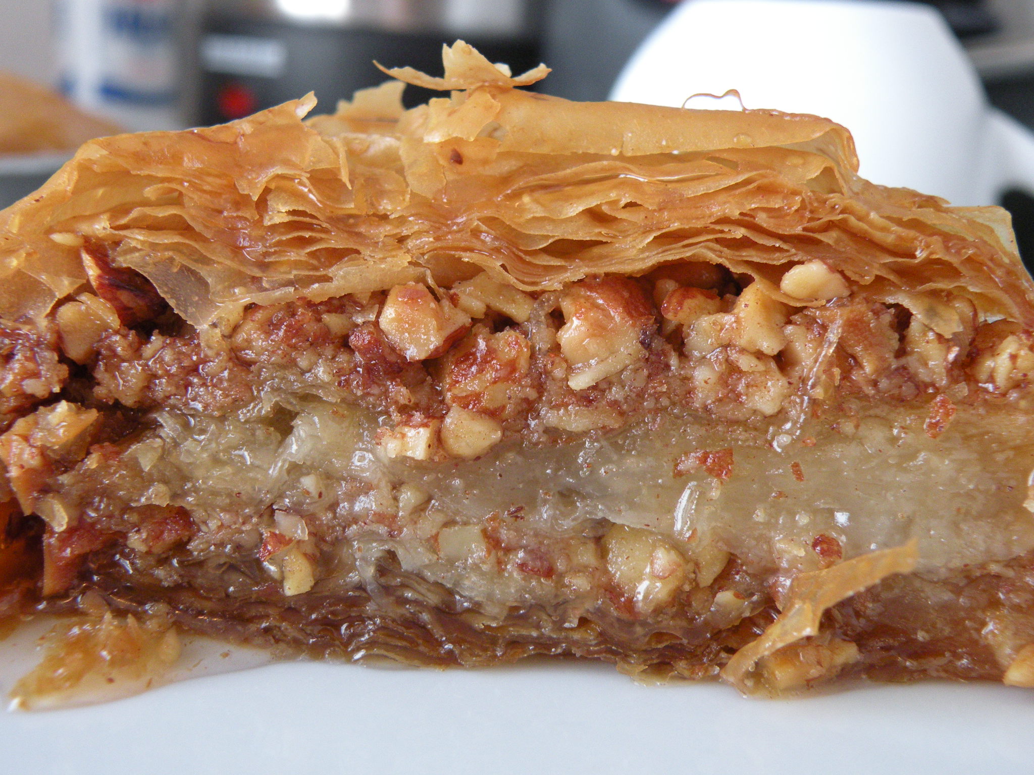 a very tasty looking pastry is sitting on the plate