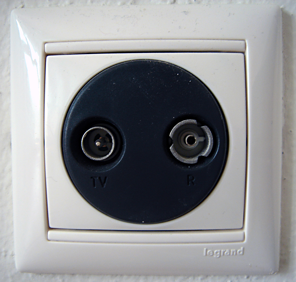 two black s are mounted into a light switch