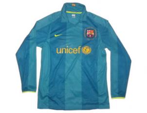 a soccer jersey with an image of a barcelona