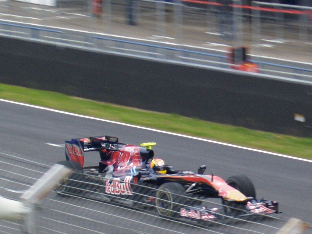 a car that is racing on some kind of track