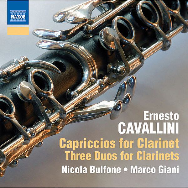 the cover of an album featuring the words capriccios for clarinet