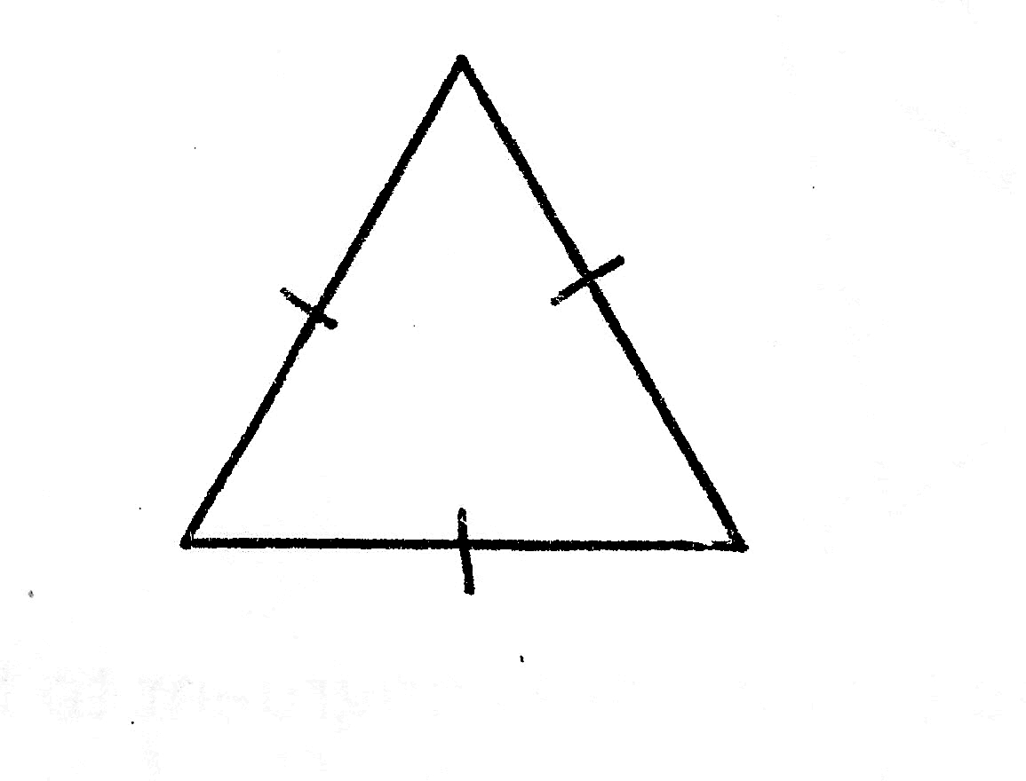 the triangle has two intersecting sides