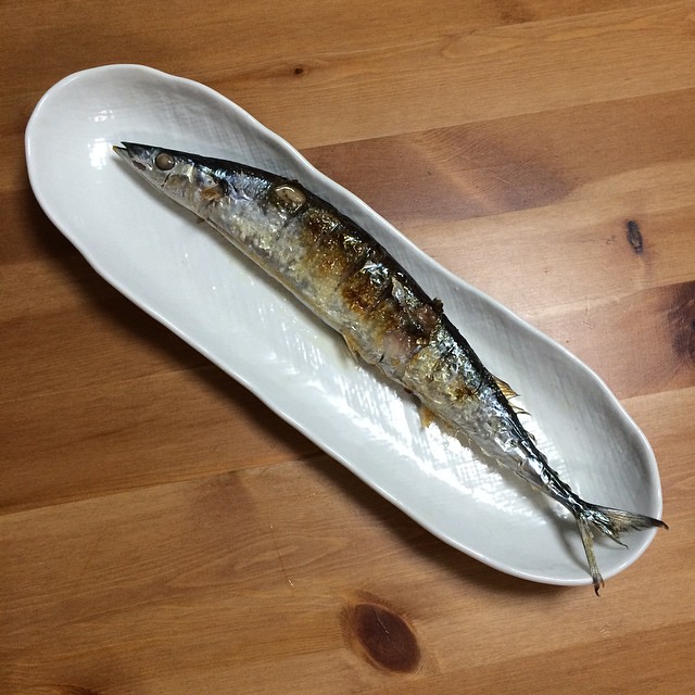 an empty fish sitting on top of a plate