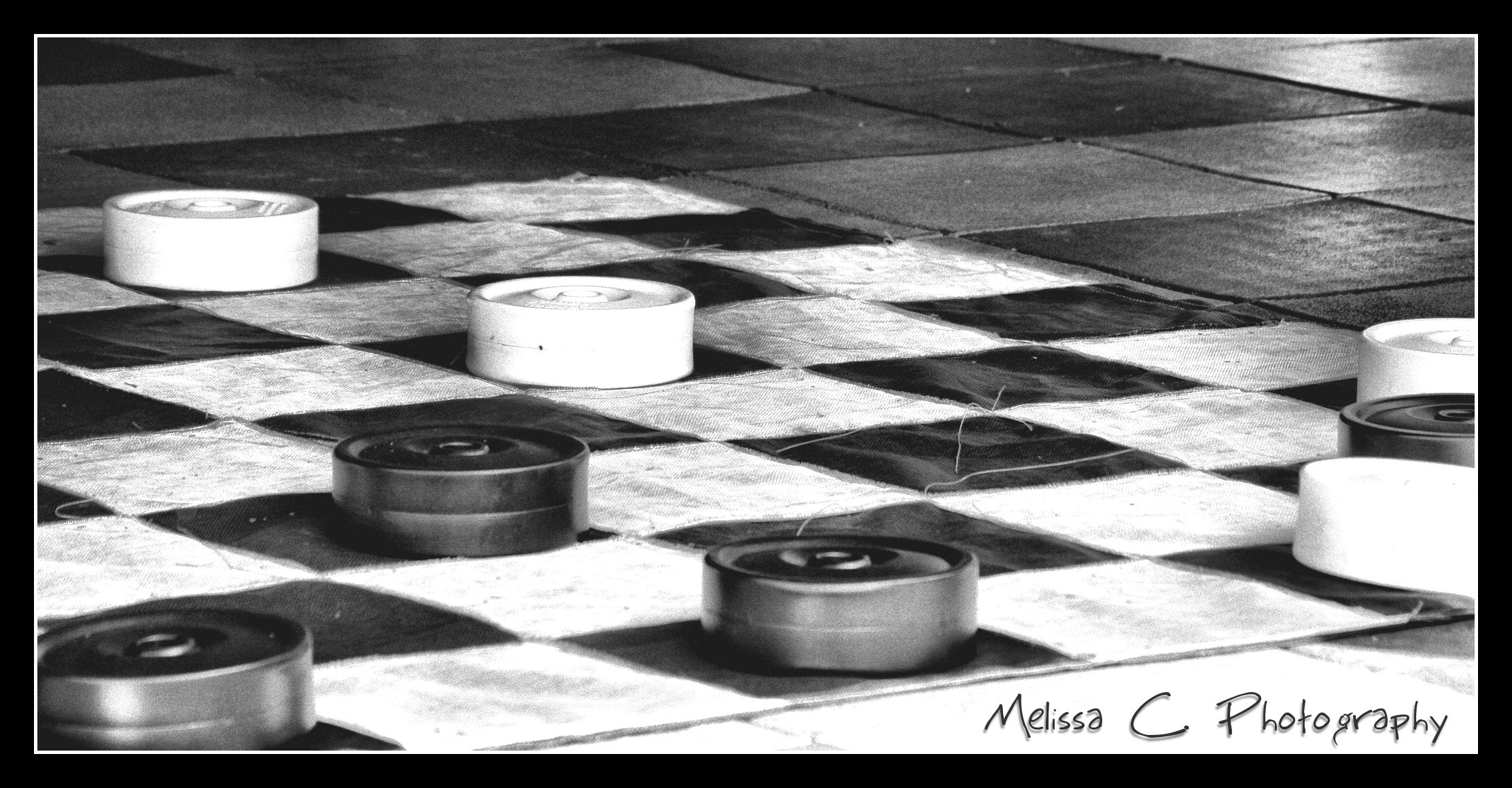 a chess board with the board laid down