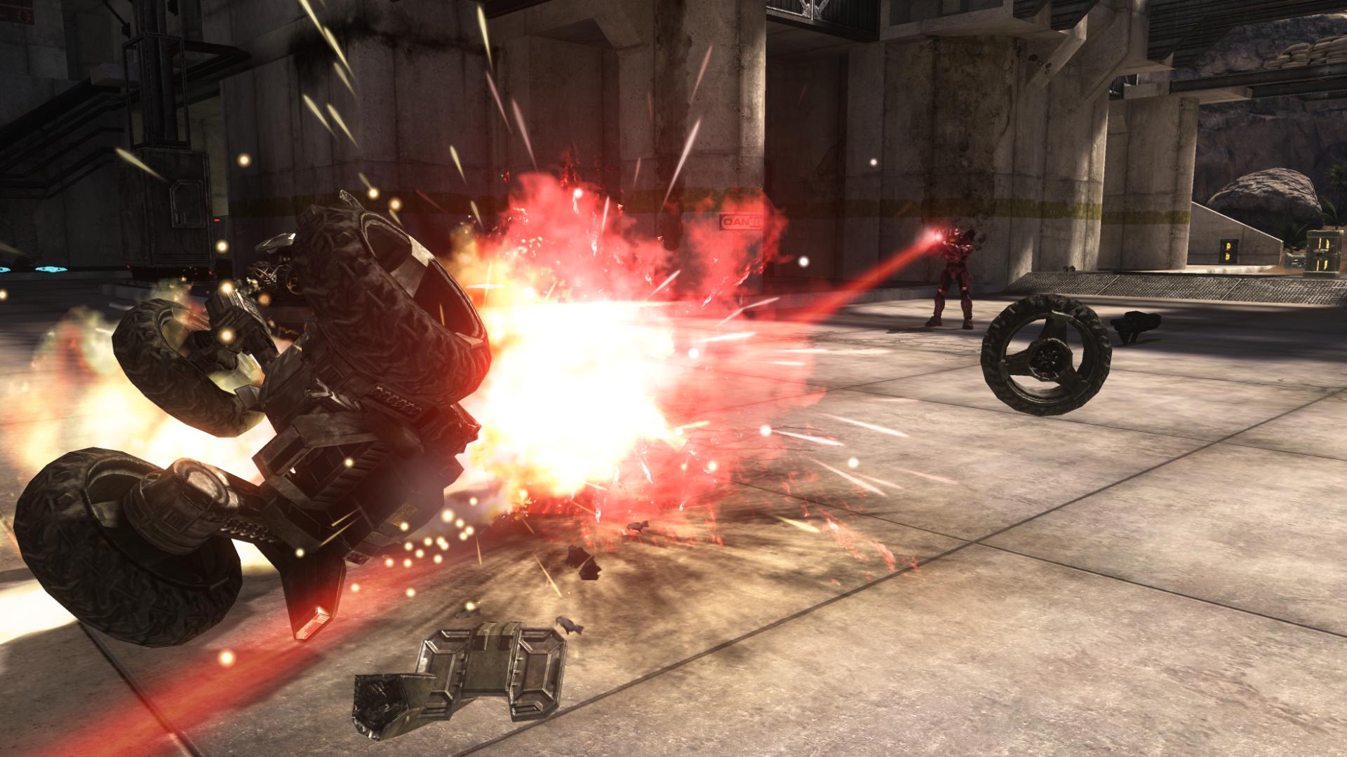 an action scene from the video game, gears