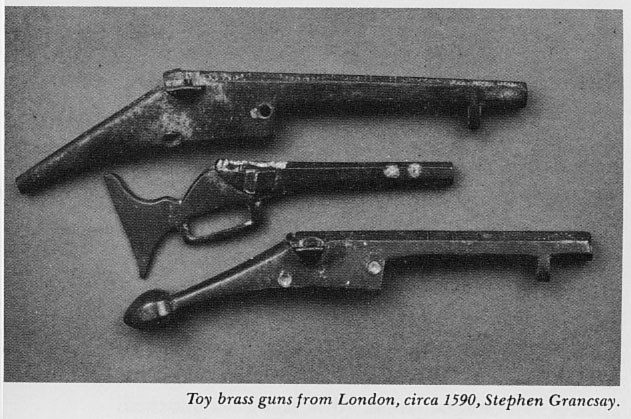 three guns from london, great britain and person