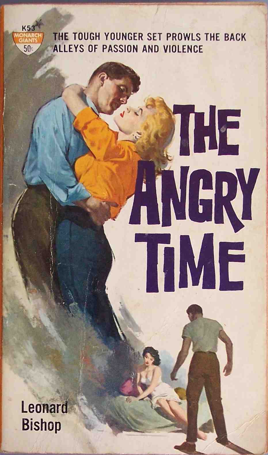 an old paperback book with an image of a man hugging a woman