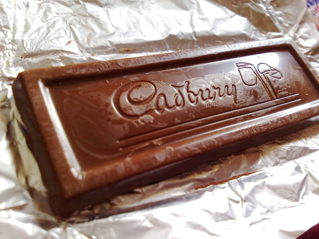 a chocolate plaque that reads cadbury drive on it