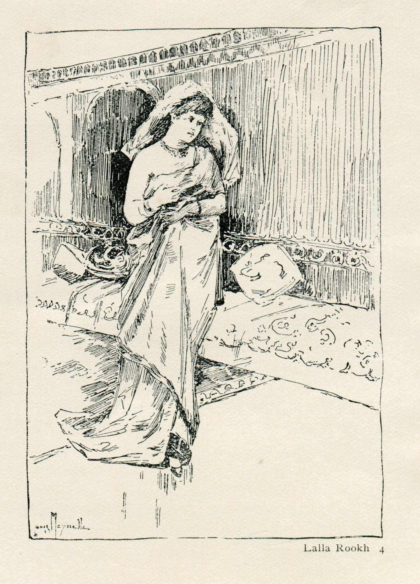 this is an illustration of a lady sleeping