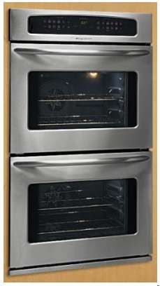 double ovens are stainless steel in color and silver