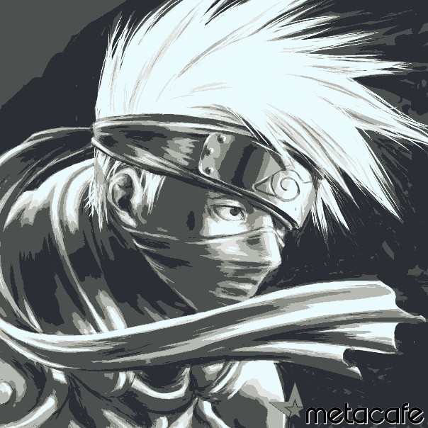 the anime avatar of one punch with white hair