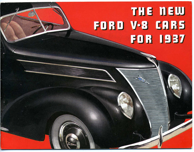 a advertit for the new ford v8 8 cars for 1932