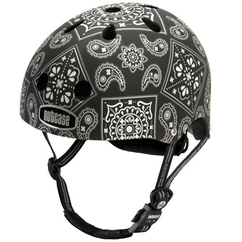 an image of a black and white helmet