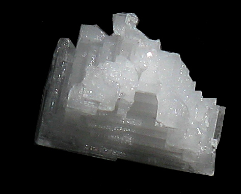close up of the back end of a block of ice
