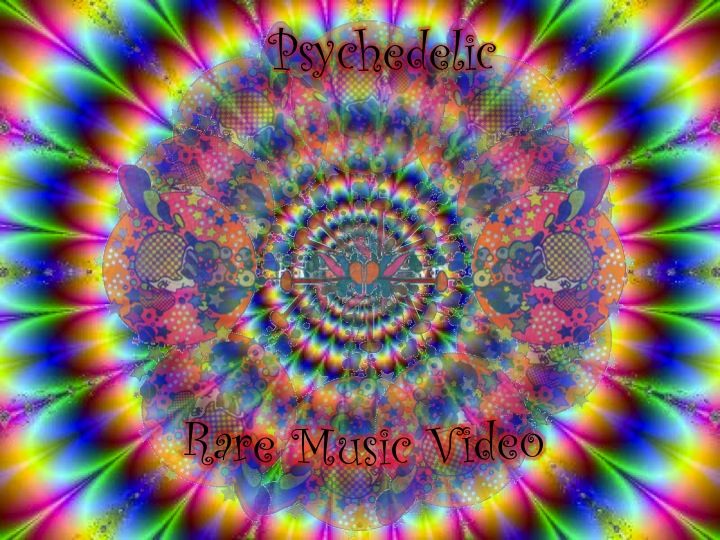 psychedelic music video cover art with an intricate spiral design