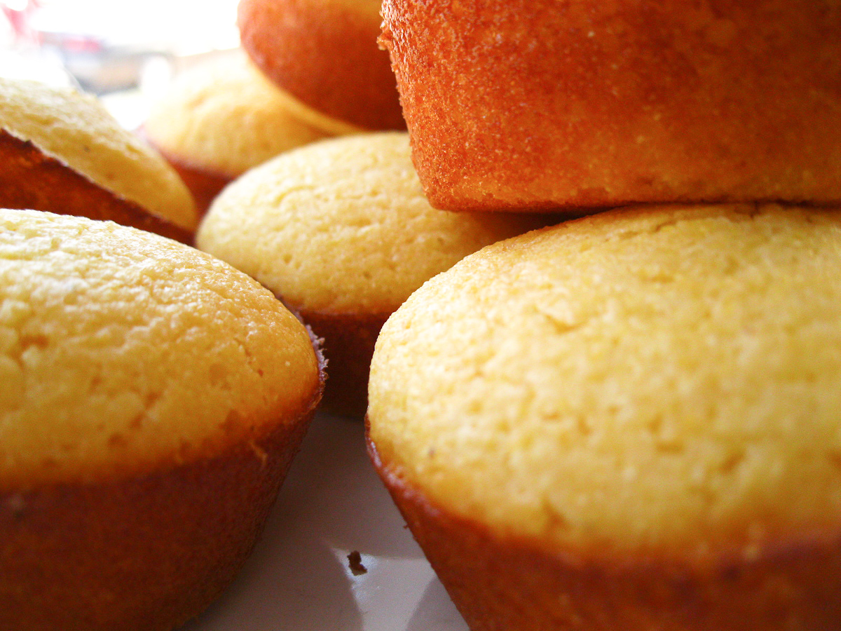 a close up of a muffins on a plate