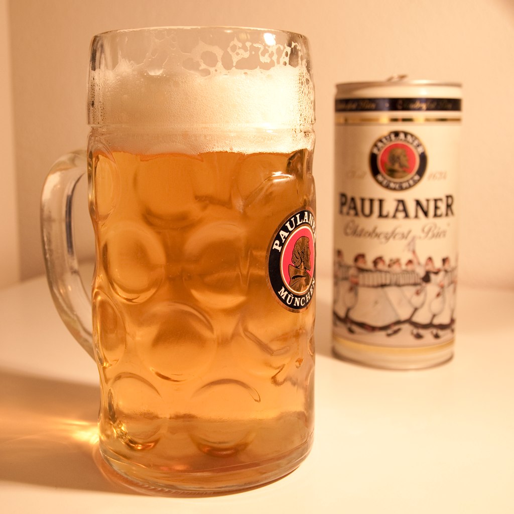 a beer that has been left in a glass