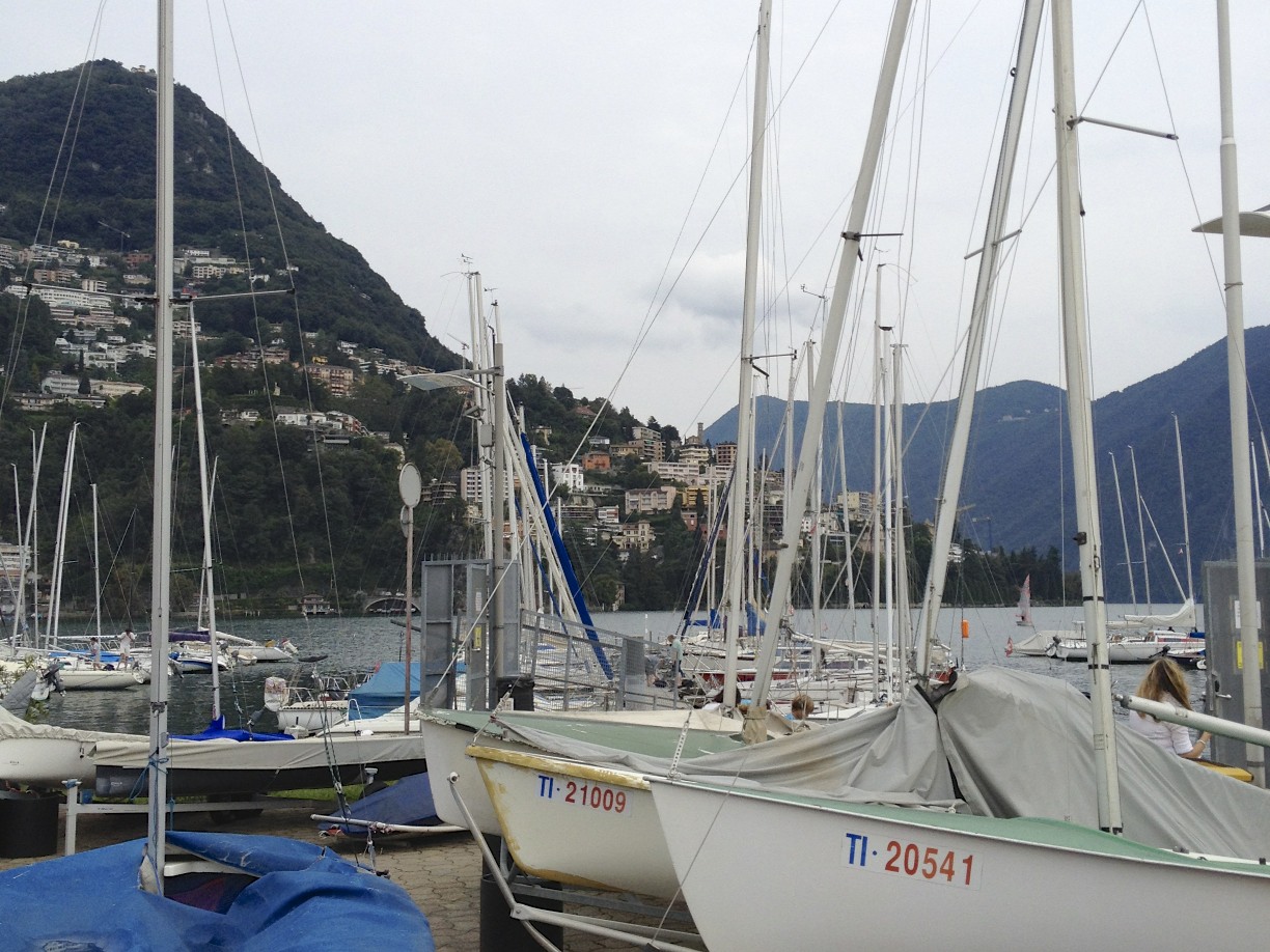 the boats are docked on the dock for some time