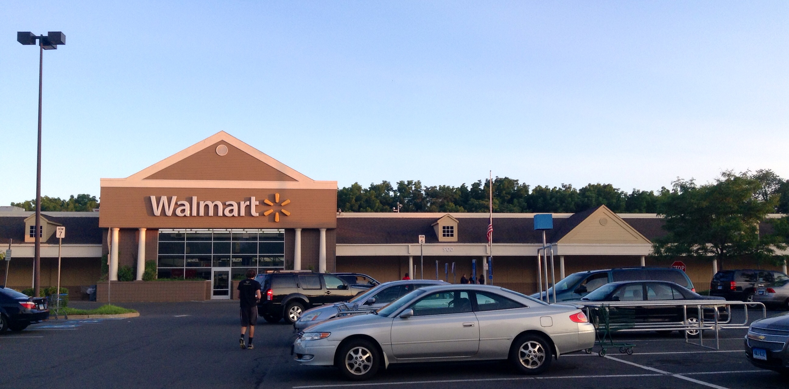 the view of an exterior store at a walmart