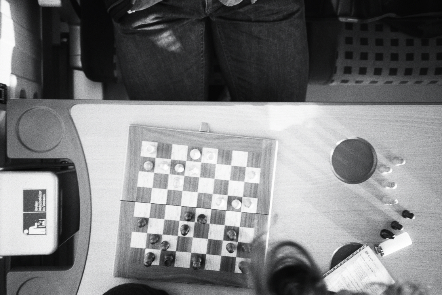 a small group of people playing board games