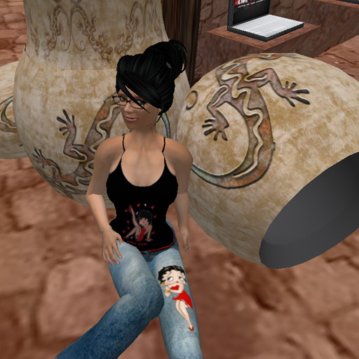 an image of woman posing in a virtual environment