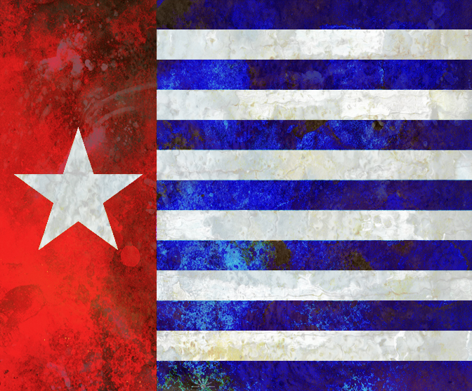 the national flag of the country of cuba