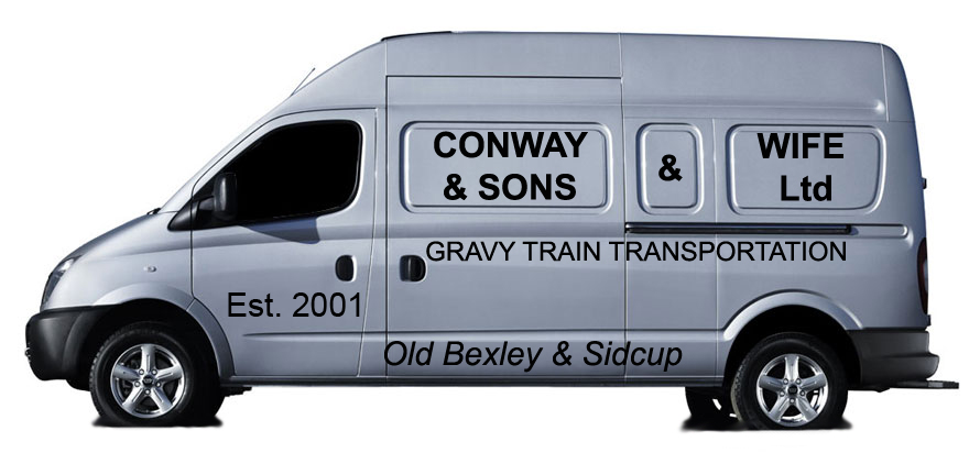 an advertit for grey train transportation in front of a white background