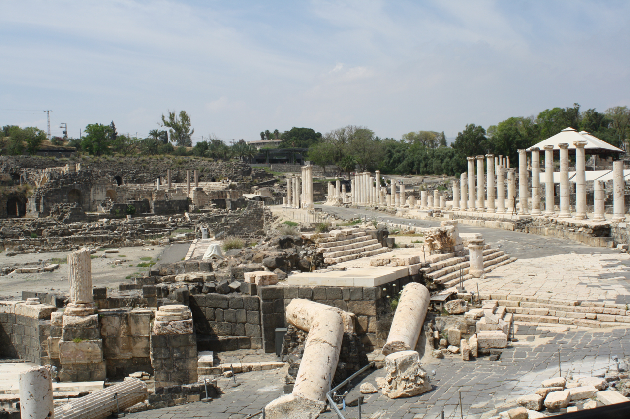 ruins of a roman city that looks like a war ravaged town