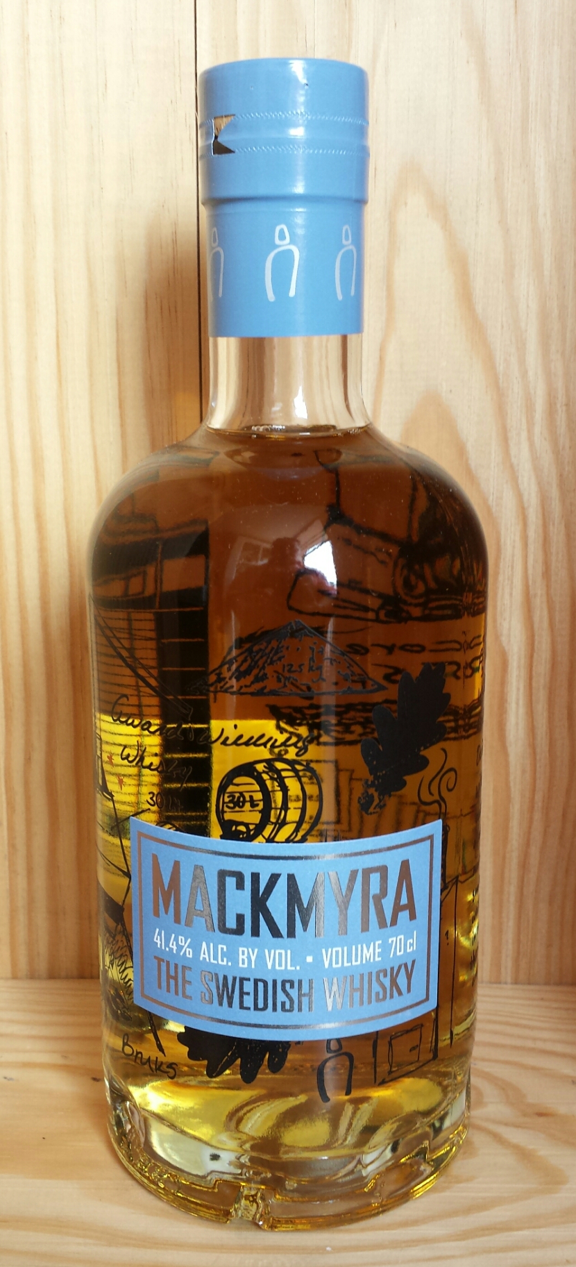 a bottle of mackmyra the swedish & sky