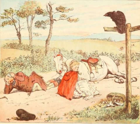 a drawing of two people lying on the ground